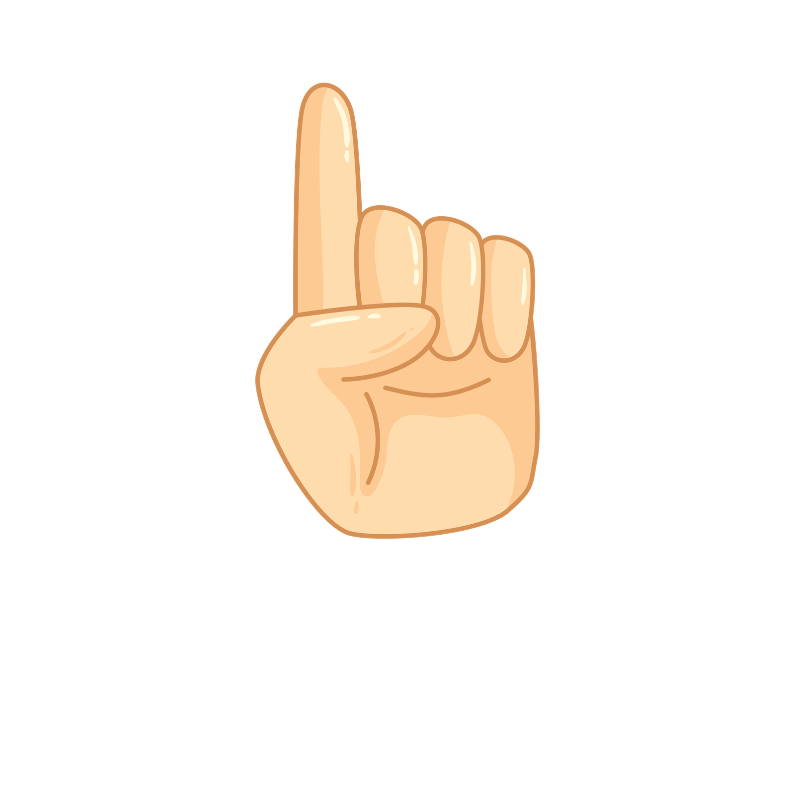 Hand pointing toward the callback request form